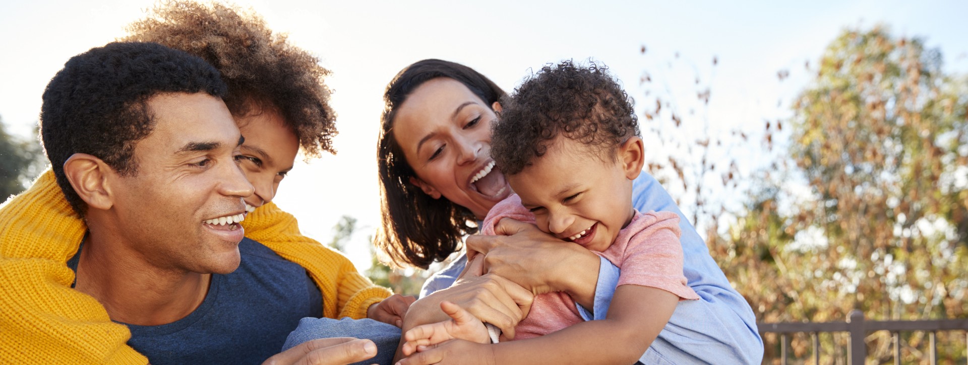 Young Family Outside